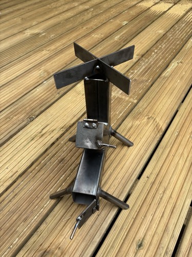 Rocket stove wood burner with - rocket,