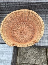 Medium Round Honey colour Natural Wicker Dog/Cat Pet Bed - Country Style