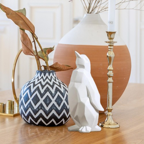 Modern penguin sculpture - penguin,