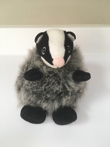 Jellycat puffball badger soft - jellycat, badger,