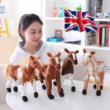 28cm Simulation Horse Plush Toy Soft Zebra Doll, Cute Realistic Kids Gift