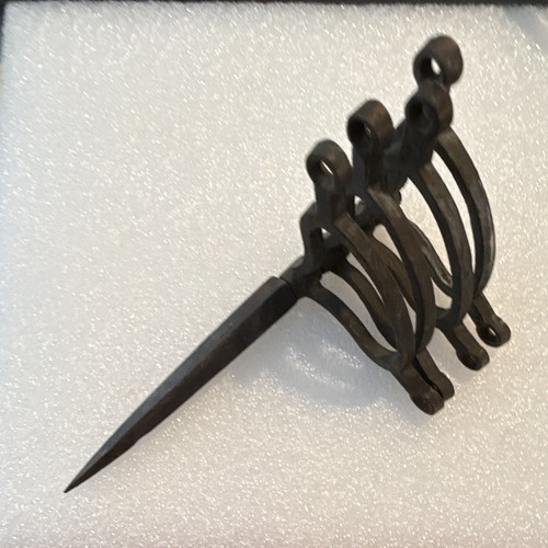 Antique iron servant bell