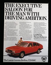 Original Vintage 1979 Advert. LANCIA Gamma Berlina. Magazine Advert