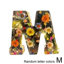 Pressed Flower Resin Letters