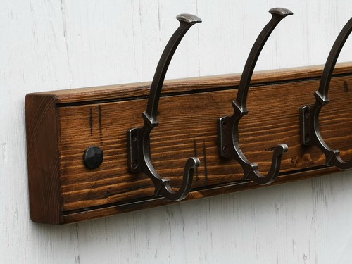 Wooden coat rack rustic - rack,