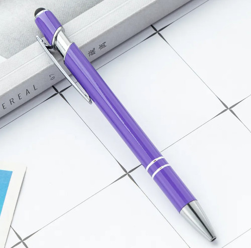 Metal stylus touchscreen
