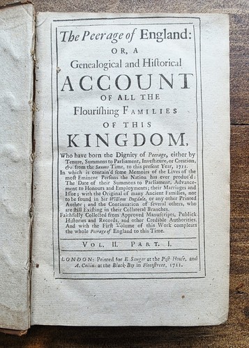 1711 the peerage - of, england