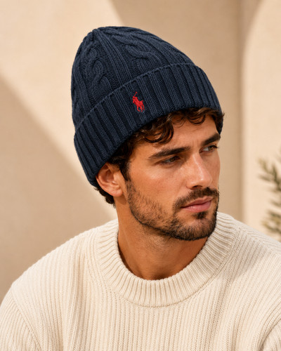 Polo cable knit - r.l, beanie