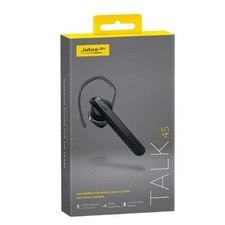 Jabra Talk 45 Bluetooth Headset HD Voice Noise Cancellation Hands-Free Black F/S