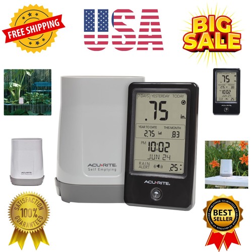 Wireless rain gauge with - rain,
