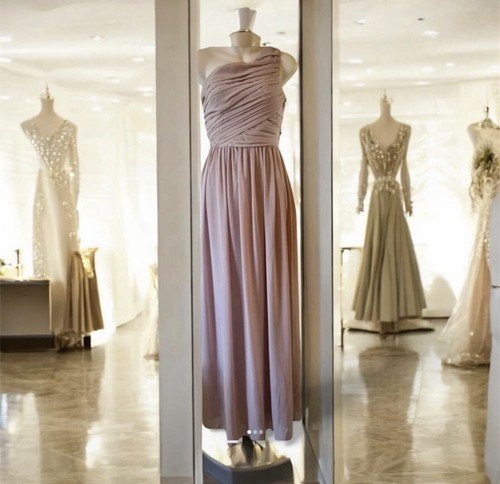 Rose pink chiffon maxi - maxi, dress