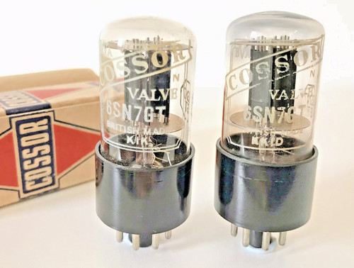 Cossor 6sn7gt black plate - cossor,