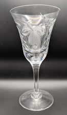 Royal Brierley Fuchsia Cut Wine Crystal Glass 6 5/8"