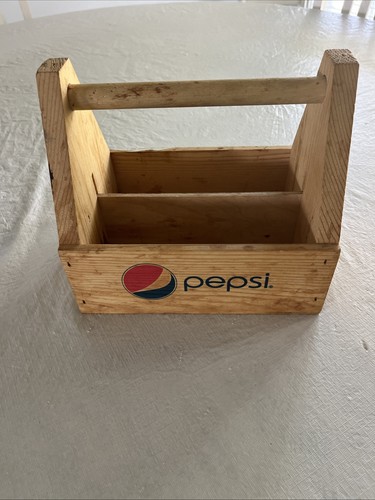 Wood pepsi cola crate bottle - cola,