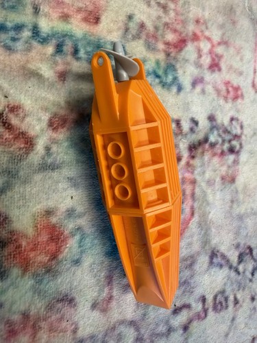 Lego orange electric boat - lego,
