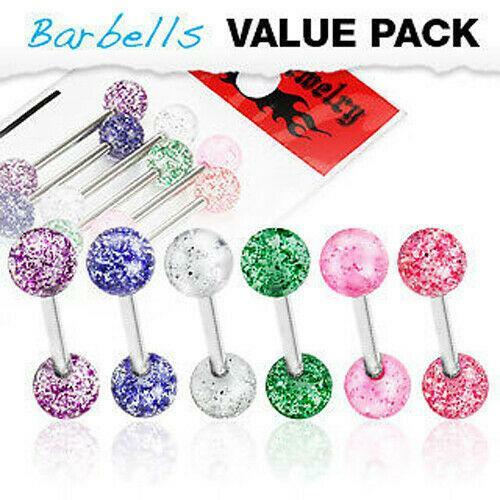 Pack tongue nipple bars - nipple,