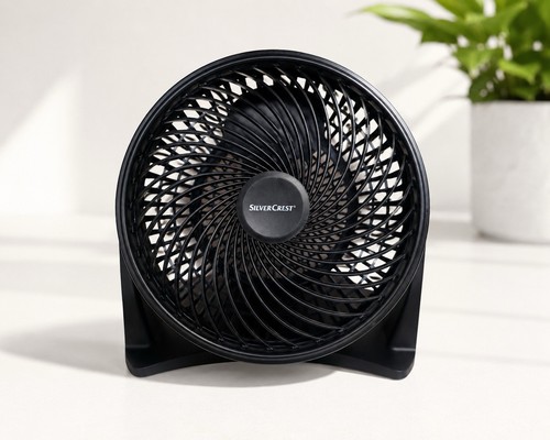 Silvercrest desk fan black - desk, –