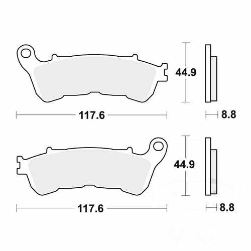Trw brake pads sintered srm - brake,