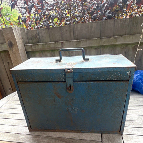Vintage bds metal tool box - tool,