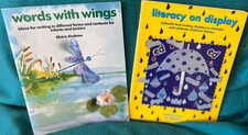 Belair -2 books, Words with wings + Literacy on display, teach, ECT, VGC, fre P 