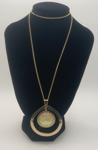 Vintage gold tone faux opal - vintage,