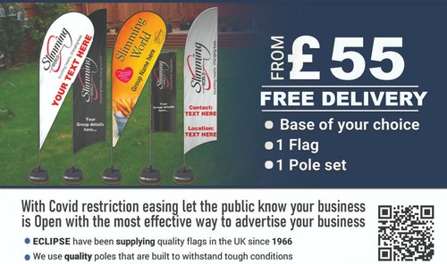 Shop flags business - flags, £64