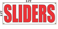 SLIDERS Banner Sign 2x5 for
