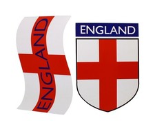 2 x England Magnetic Car Flags
