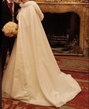 Velvet Hooded Cape By Caroline