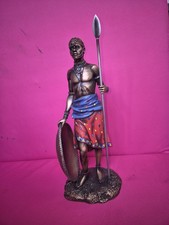 Masai Warrior Figurine 13" the
