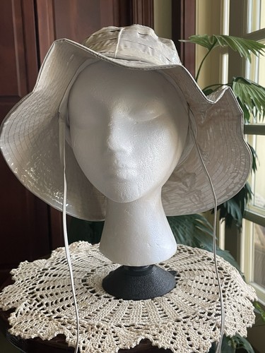 Vinyl rain hat brim chin - rain, 3”