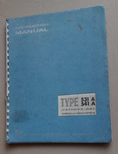 Tektronix Type 531A 541A Cathode Ray Oscilloscopes Manual 1959