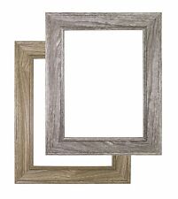 Shabby Chic Picture Frame, Photo Frame, Poster Frame SC Grey Wood Grain and Teak