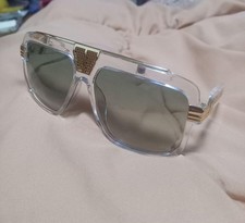 Vintage Clear Frame Gold Trim