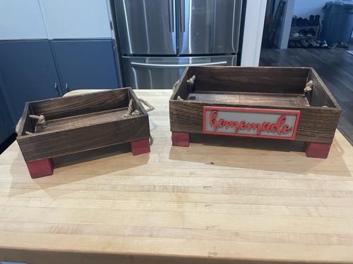 Rustic wooden crates - 2,