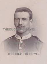 Original CDV photo soldier Duke of Wellington West Riding reg 1890s Bridlington