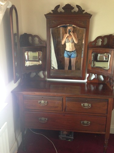 Antique mirrored dressing - antique, 5
