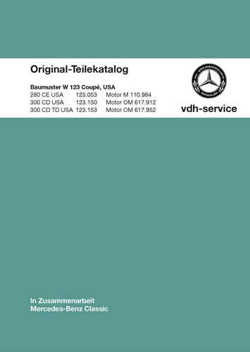 Mercedes benz parts catalog - parts, w