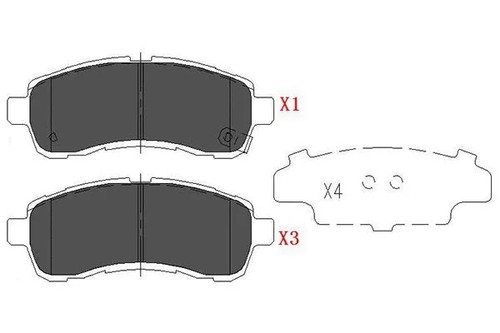 Front brake pad set disc - front,
