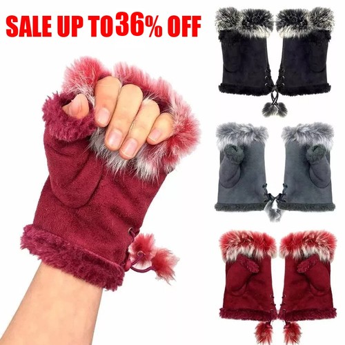 Women ladies winter fingerless - women,