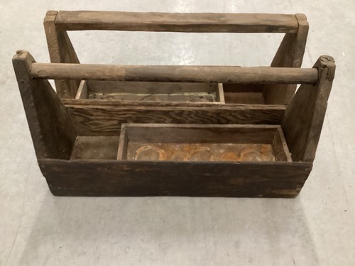 Vintage wood tool box lot - vintage, of