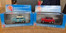 2 x Corgi / Lledo Vanguards Mini Coopers. Red, VA02500 and  Surf Blue, VA02514