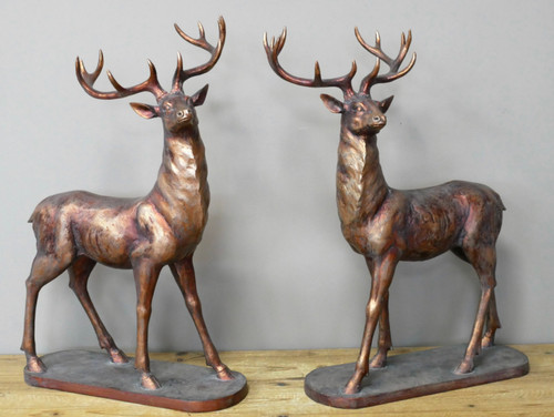 Pair large bronzed effect - 2,
