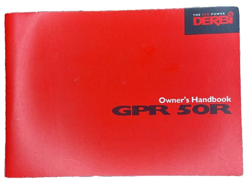 Genuine derbi gpr 50r - genuine,