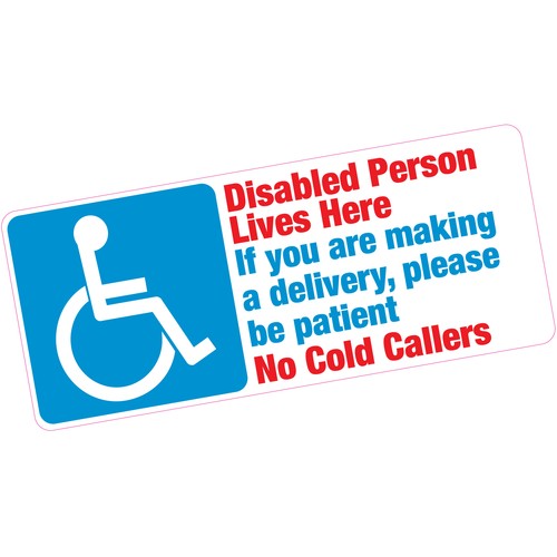 Disabled person lives - lives, here