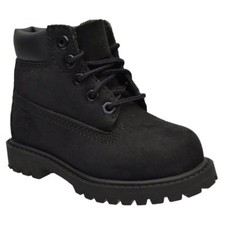 Timberland 6 Inch Premium Toddlers 12807 / Youths 12707 Black (E3) Boots