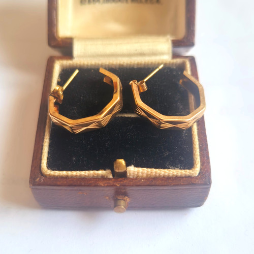9ct gold creole hoop - creole,