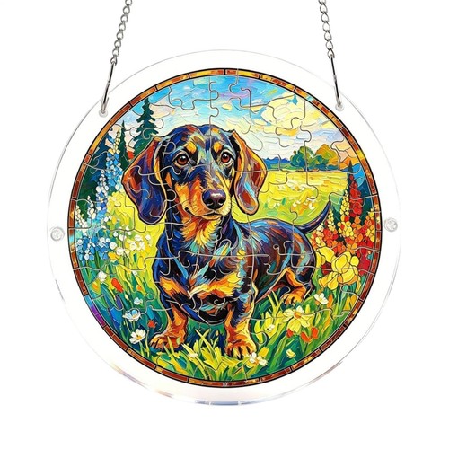 Acrylic sun catcher puzzles - sun,