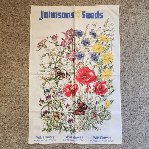 Vintage retro 1970s tea towel - retro,
