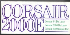 Ford Corsair V4 1967 UK Market